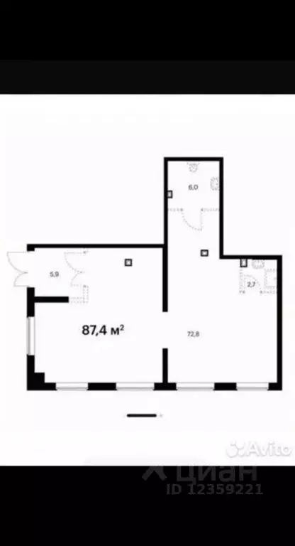 Торговая площадь в Московская область, Котельники Парковый мкр, 14 (87 ... - Фото 2
