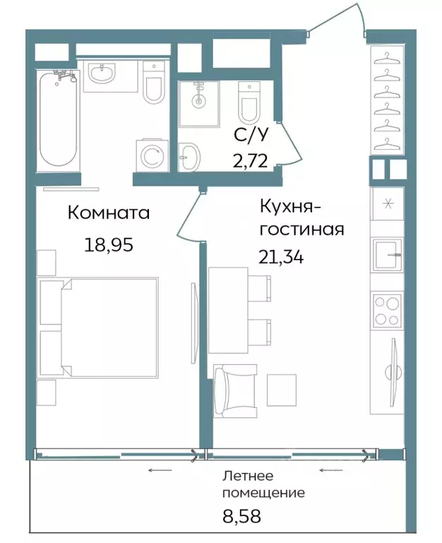 2-к кв. Крым, Саки ул. Морская (51.59 м) - Фото 0