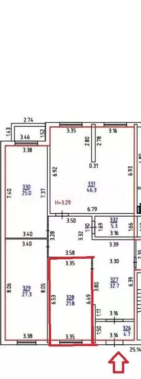 Офис, 21.8 м только под офис - Фото 0