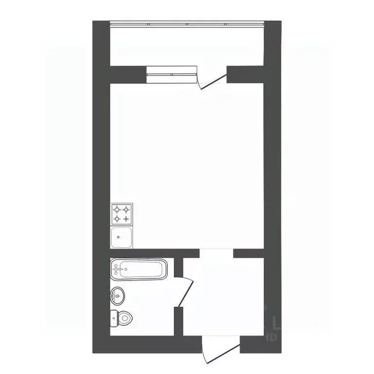 Студия Амурская область, Благовещенск Северная ул., 38 (26.7 м) - Фото 2