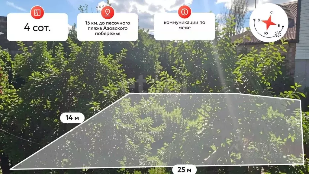 Участок в Краснодарский край, Темрюкский район, Голубицкое с/пос, ... - Фото 2