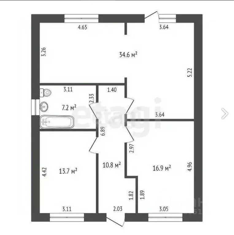 Дом в Ростовская область, Таганрог проезд 3-й Линейный (74 м) - Фото 1
