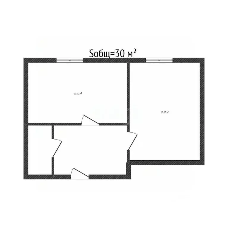 Комната Брянская область, Брянск ул. Академика Королева, 9 (30.0 м) - Фото 1