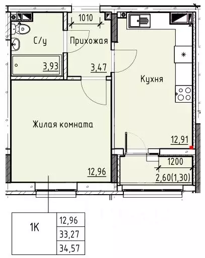 1-к кв. Ростовская область, Батайск ул. Талалихина (34.57 м) - Фото 0
