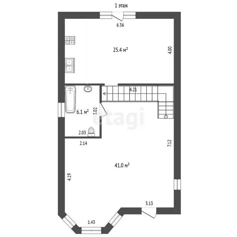 Дом в посёлок Индустриальный, Терновая улица (140.5 м) - Фото 0