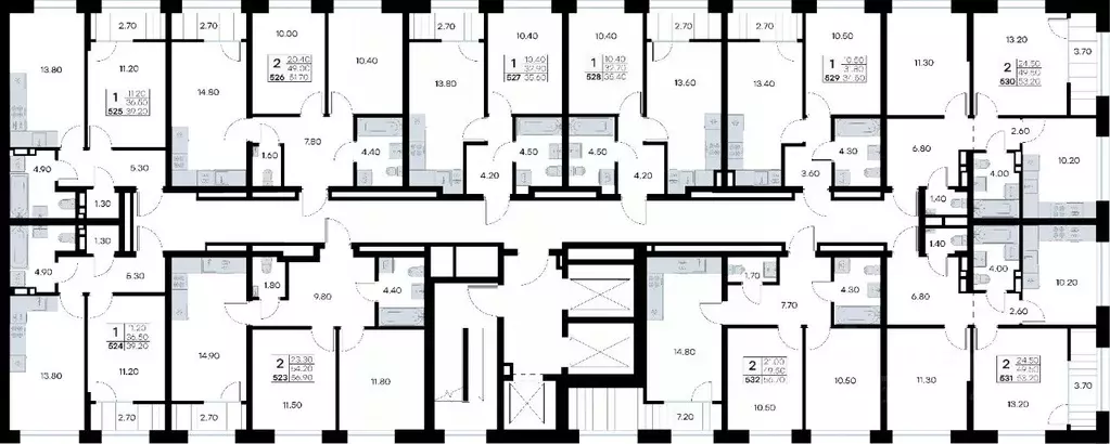2-к кв. Приморский край, Владивосток ул. Нейбута, 135 (53.2 м) - Фото 2