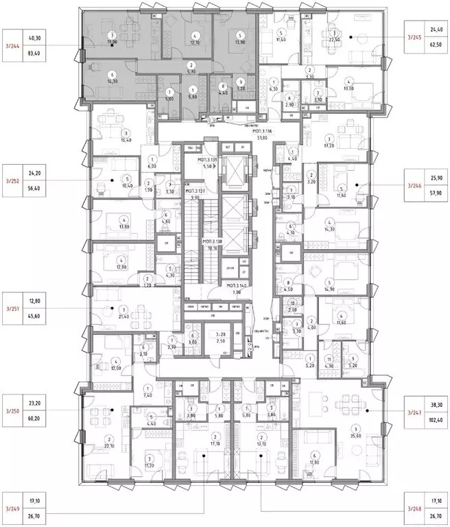 3-к кв. Москва Волгоградский просп., 32/5к4 (81.2 м) - Фото 1