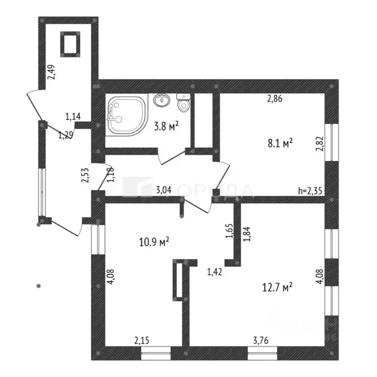 Дом в Кемеровская область, Новокузнецк Херсонская ул., 22 (39 м) - Фото 1