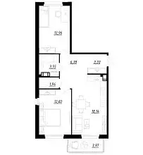 2-к кв. Ленинградская область, Тосненский район, Федоровское городское ... - Фото 1