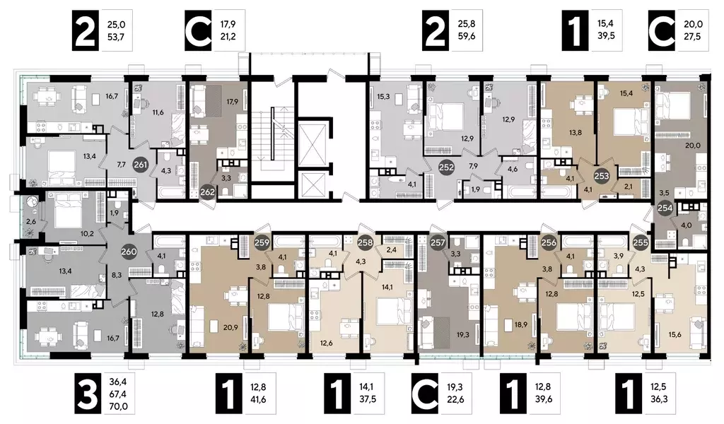 2-к кв. Краснодарский край, Краснодар Догма Парк мкр,  (59.6 м) - Фото 2