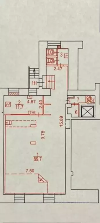 Помещение свободного назначения в Москва пер. Померанцев, 3 (108 м) - Фото 2