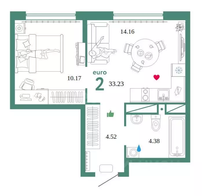 1-к кв. Свердловская область, Екатеринбург Сибирский мкр, Жилой ... - Фото 0