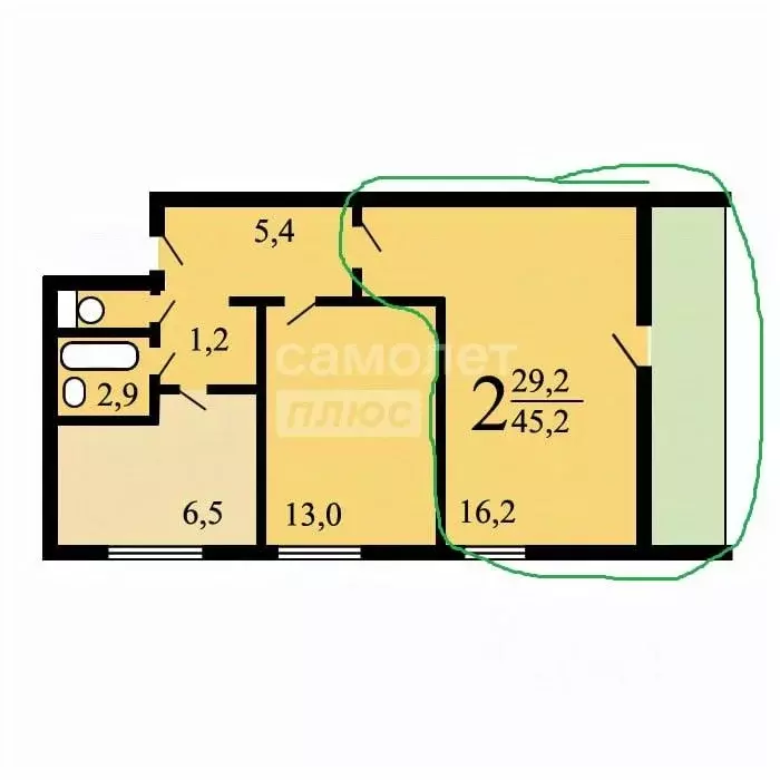 2-к кв. Москва ул. Пришвина, 13 (21.0 м) - Фото 2