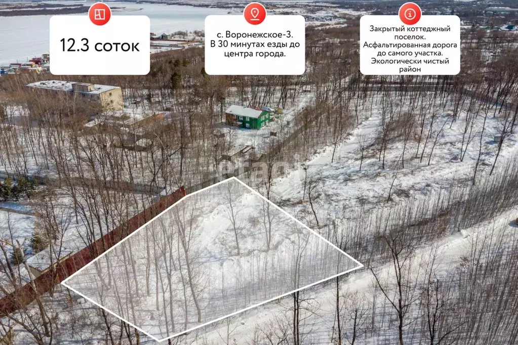 Участок в Хабаровский край, Хабаровский район, Мичуринское с/пос, с. ... - Фото 2