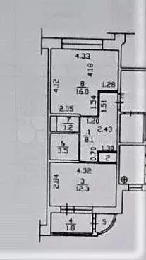 1-к. квартира, 41,9 м, 6/10 эт. - Фото 0