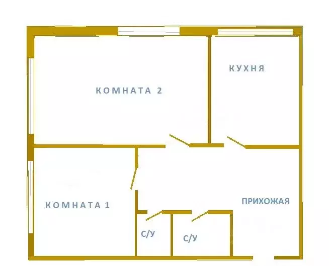 2-к кв. Московская область, Ленинский городской округ, Дрожжино пгт ш. ... - Фото 1