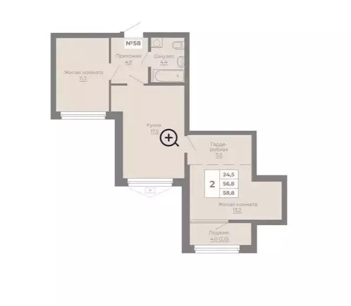 3-комнатная квартира: Екатеринбург, улица Одинарка, 6 (65 м) - Фото 1