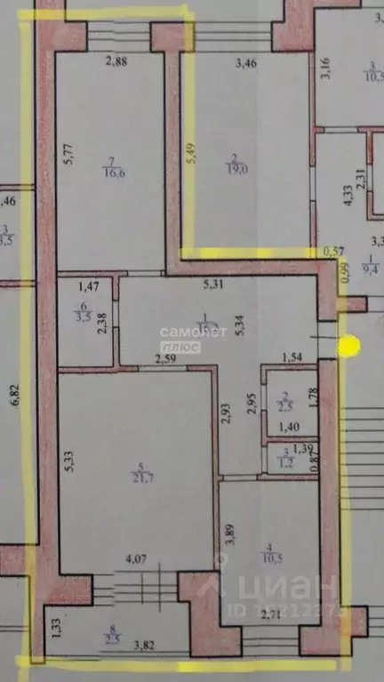 2-к кв. Забайкальский край, Чита Октябрьский мкр, 9 (72.2 м) - Фото 1