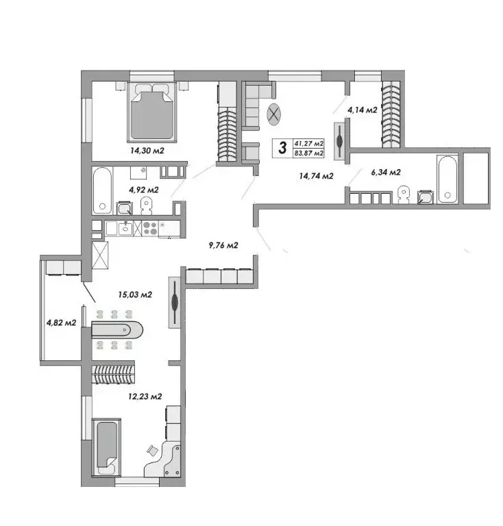 Продаётся 3-к квартира, 85 м - Фото 0