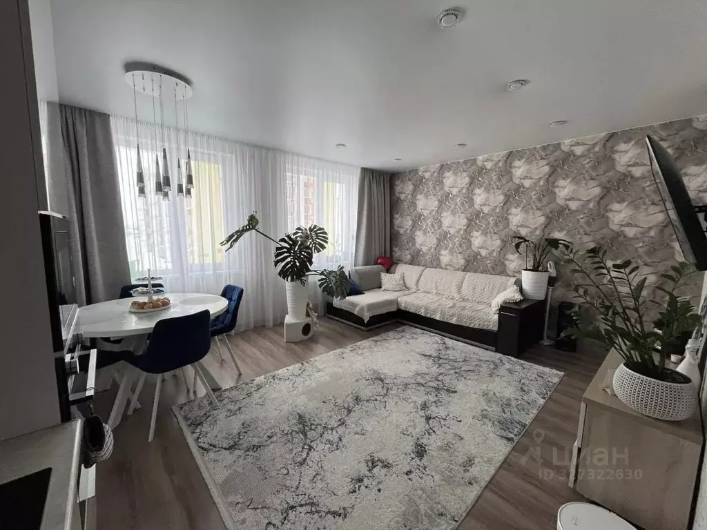 3-к кв. Татарстан, Казань Тэцевская ул., 4Д (61.0 м) - Фото 2