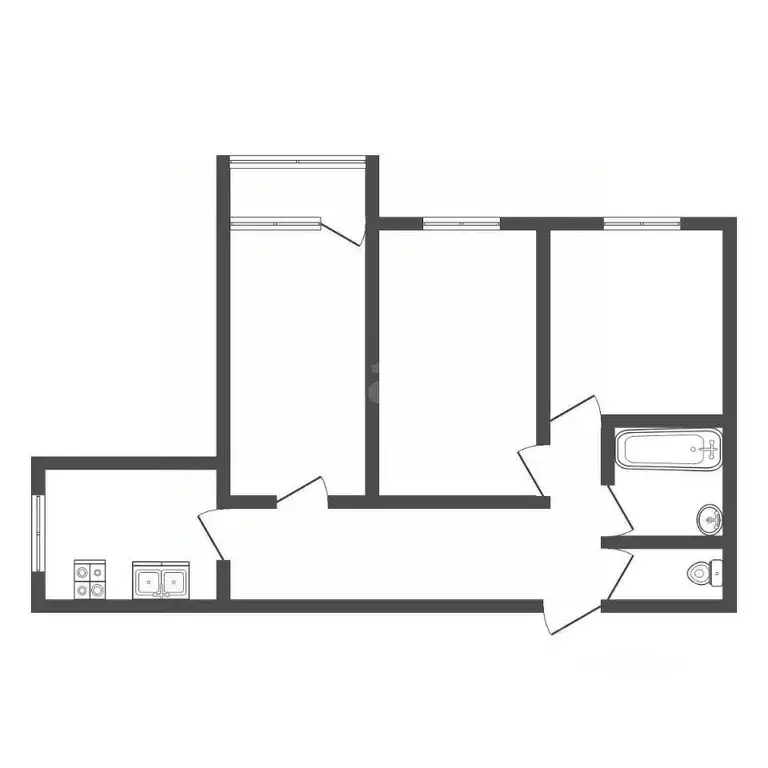 3-к кв. Владимирская область, Ковров ул. Островского, 75 (59.8 м) - Фото 2