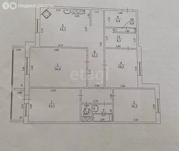 4-комнатная квартира: Ульяновск, улица Скочилова, 1 (89.6 м) - Фото 0