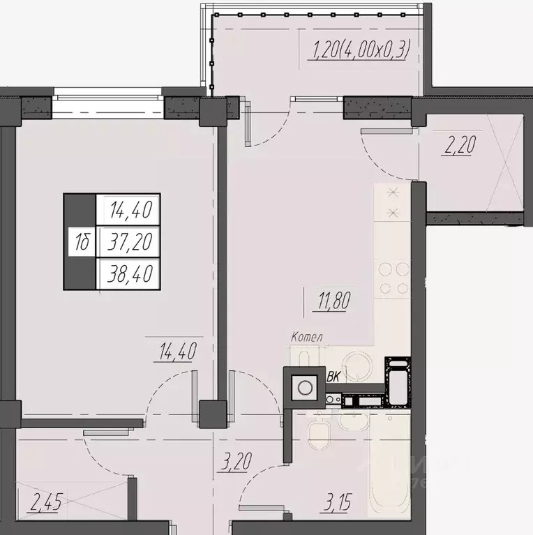 1-к кв. Ставропольский край, Пятигорск Новопятигорск мкр, Курортный ... - Фото 1