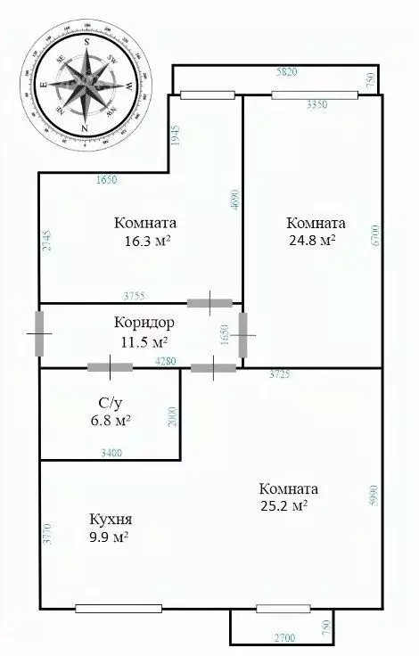 3-к кв. Москва Новорязанская ул., 36 (95.0 м) - Фото 2