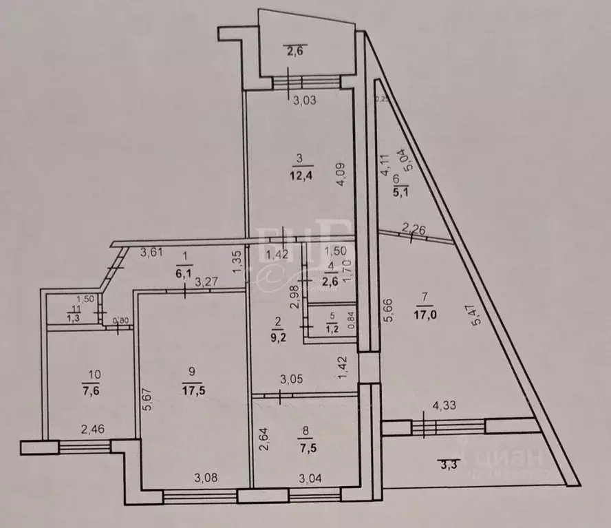 4-к кв. Оренбургская область, Оренбург Транспортная ул., 7 (87.6 м) - Фото 1