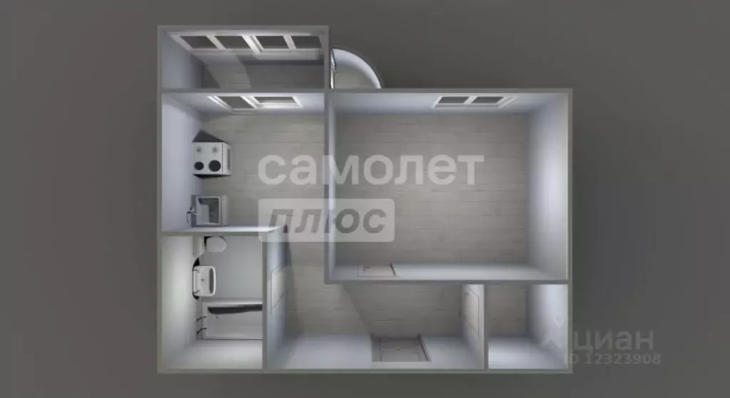 1-к кв. Московская область, Подольск Колхозная ул., 20 (42.2 м) - Фото 2