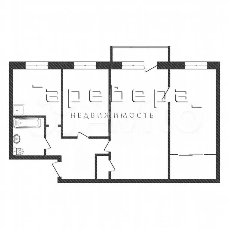 3-к. квартира, 58 м, 4/5 эт. - Фото 0