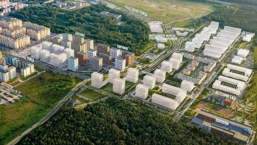 1-комнатная квартира: городской посёлок Янино-1, жилой комплекс ... - Фото 1
