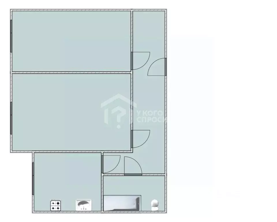 2-к кв. Санкт-Петербург, Санкт-Петербург, Ломоносов Михайловская ул., ... - Фото 2