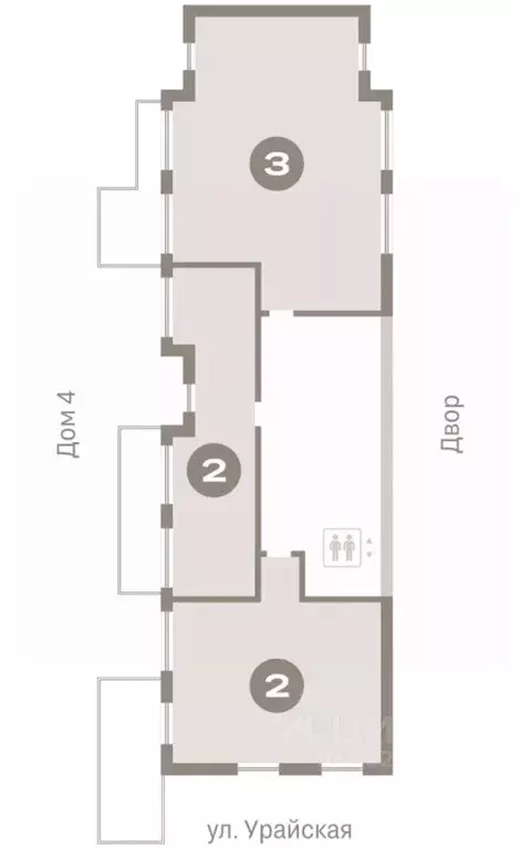 4-к кв. Тюменская область, Тюмень ул. Муравленко, 9к3 (154.73 м) - Фото 2
