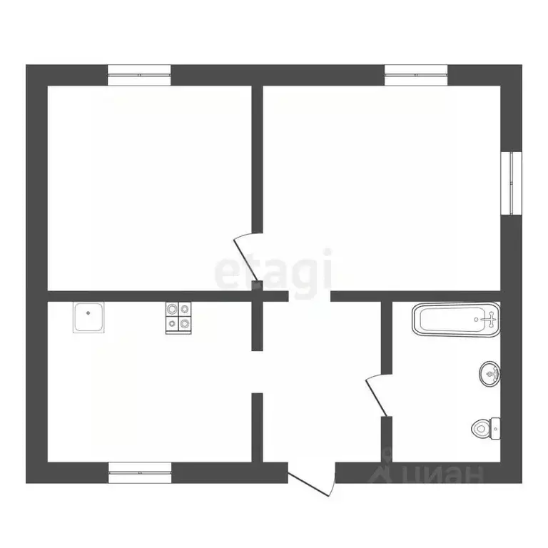 Дом в Тюменская область, с. Нижняя Тавда ул. Максима Горького (43 м) - Фото 0