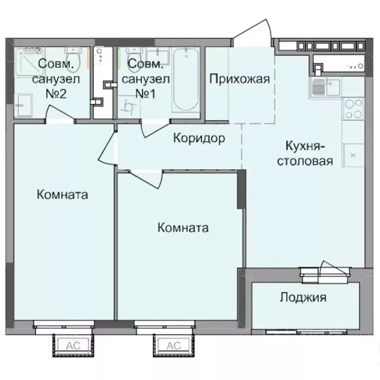 2-к кв. Удмуртия, Ижевск Северо-Западный жилрайон, 4-й мкр, Истории ... - Фото 1