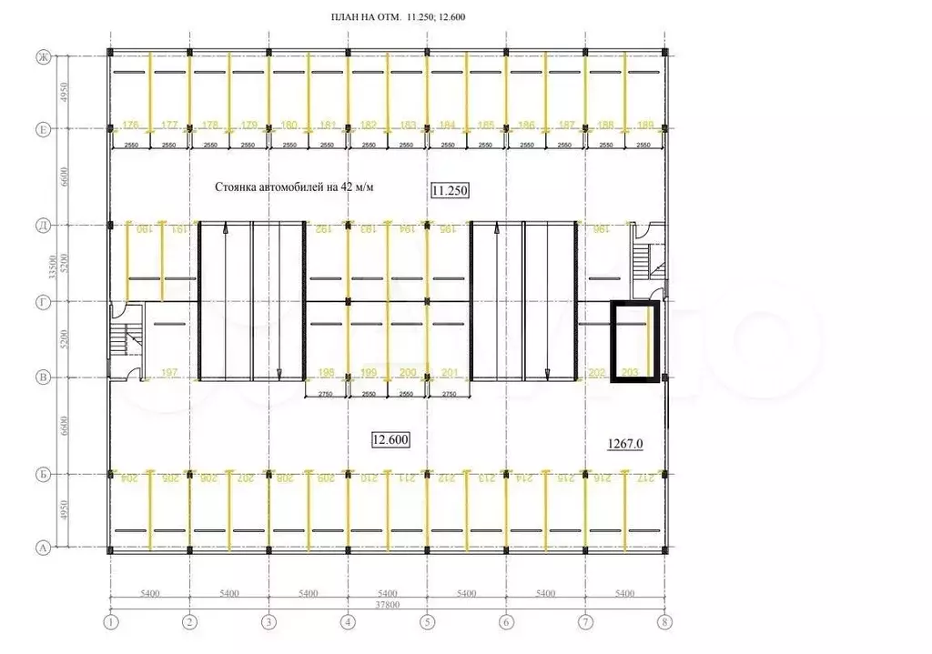 Машиноместо, 16 м - Фото 1