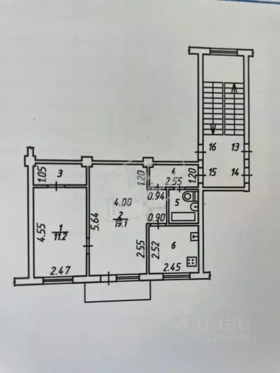 2-к кв. Калужская область, Калуга Николо-Козинская ул., 3 (44.8 м) - Фото 2