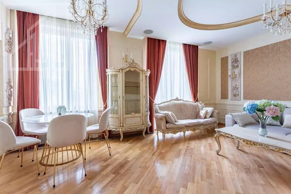 3-к кв. Москва ул. Остоженка, 27К2 (124.0 м) - Фото 1