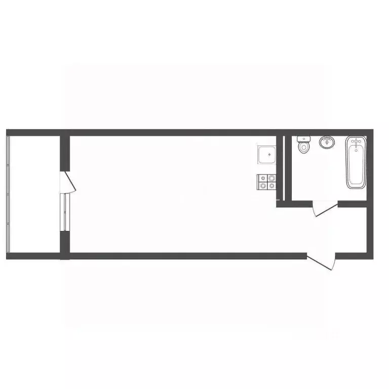 Студия Воронежская область, Воронеж ул. Независимости, 84/4 (19.2 м) - Фото 2