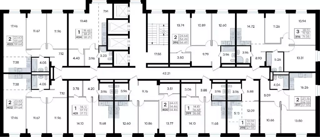 2-к кв. Приморский край, Владивосток ул. Тухачевского (54.46 м) - Фото 2