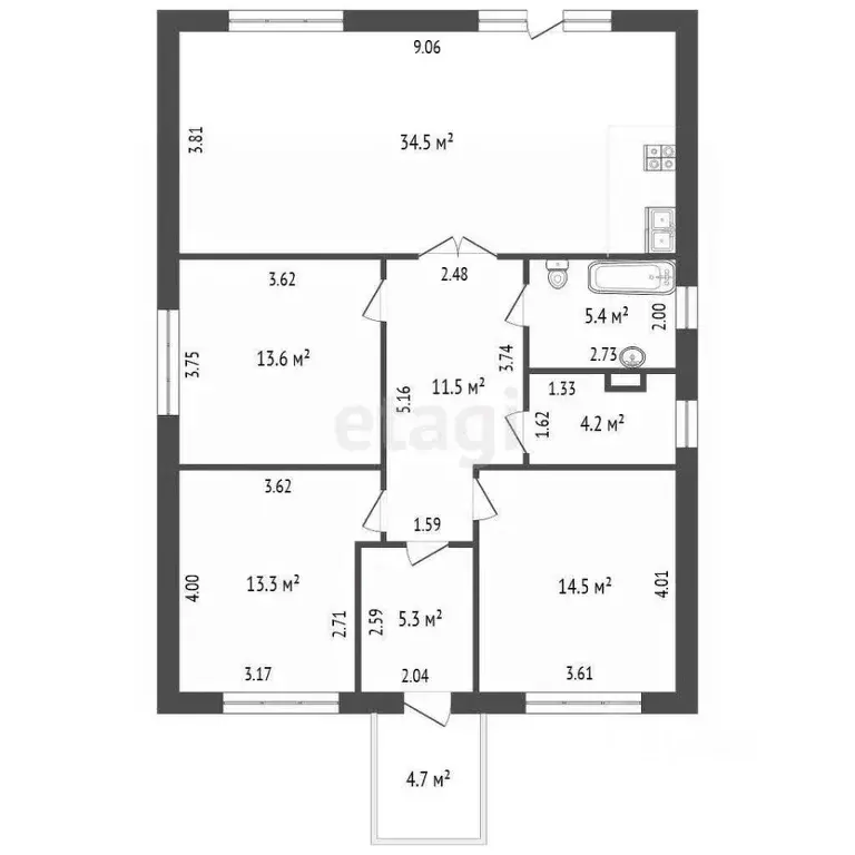 Дом в Ростовская область, Мясниковский район, Краснокрымское с/пос, ... - Фото 2