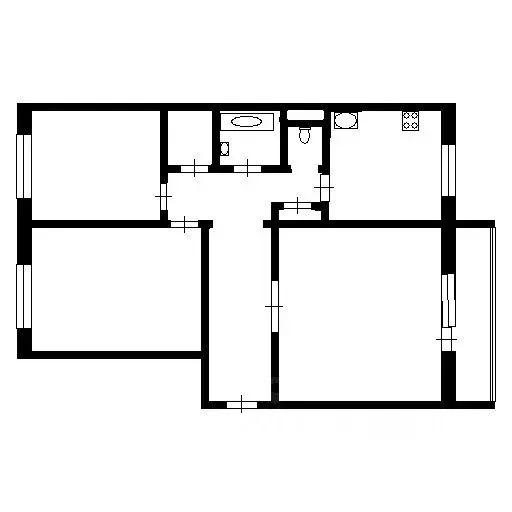 3-к кв. Красноярский край, Красноярск Светлогорская ул., 19 (67.9 м) - Фото 1