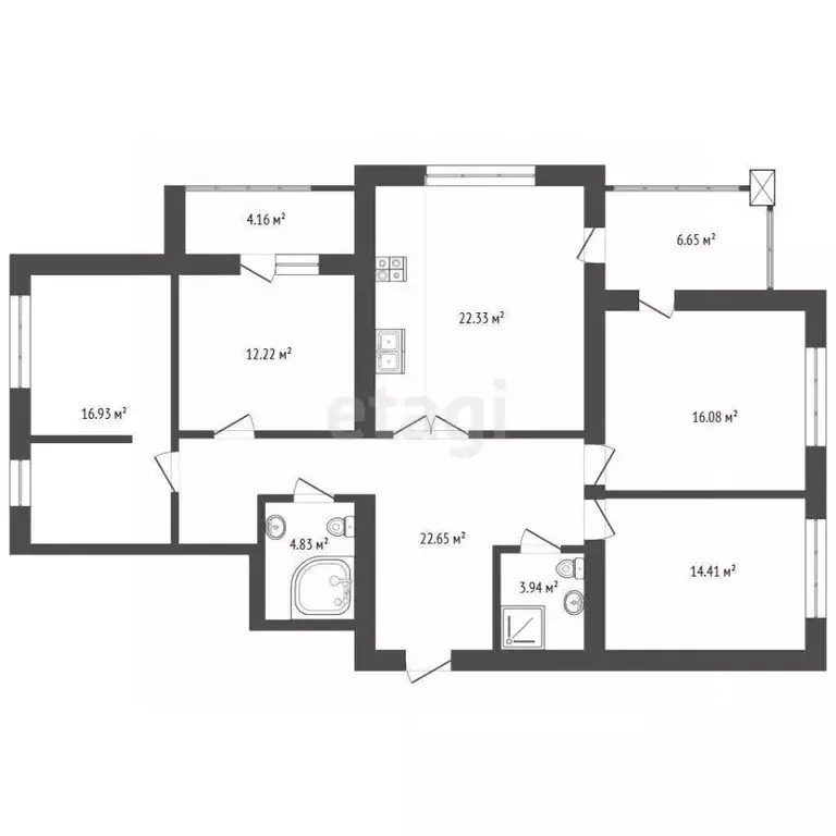 4-к кв. Марий Эл, Йошкар-Ола бул. Ураева, 8Б (124.0 м) - Фото 0