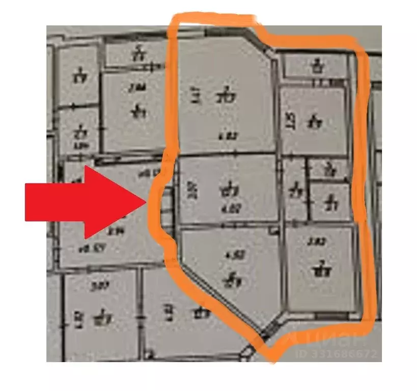 3-к кв. Московская область, Домодедово Южный мкр, ул. ... - Фото 2