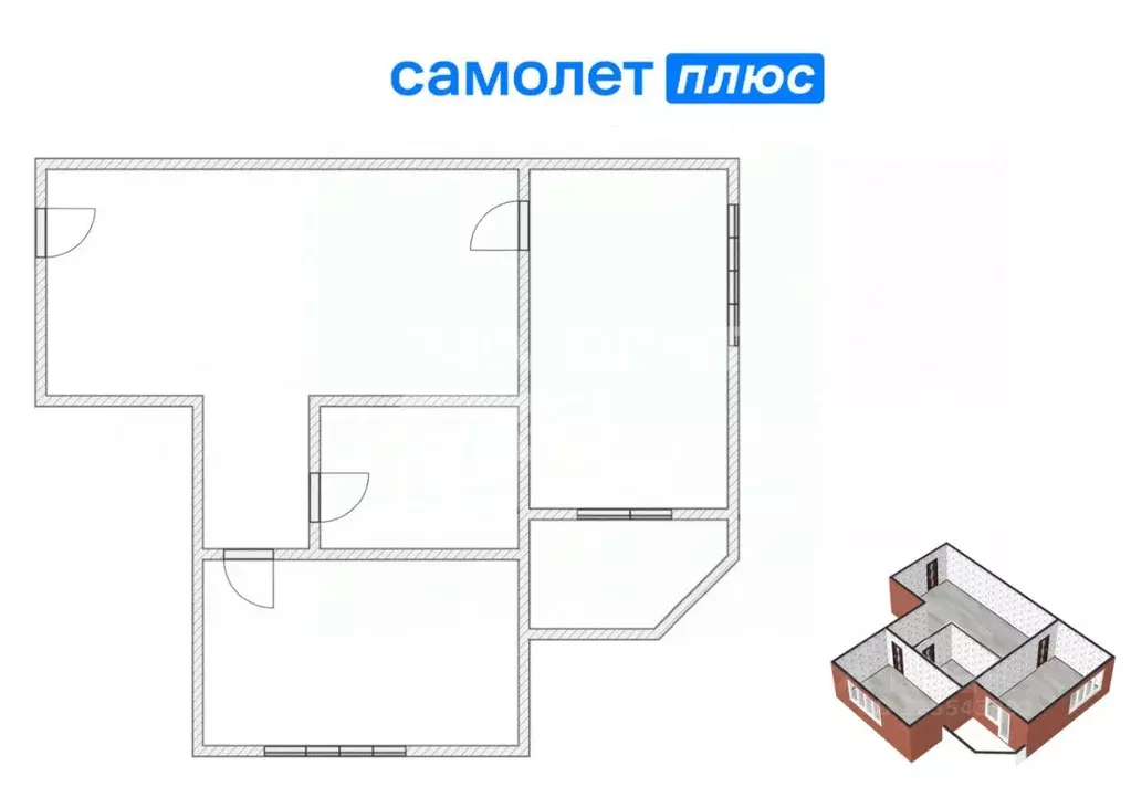 2-к кв. Кемеровская область, Кемерово ул. 2-я Заречная, 5А (47.2 м) - Фото 2