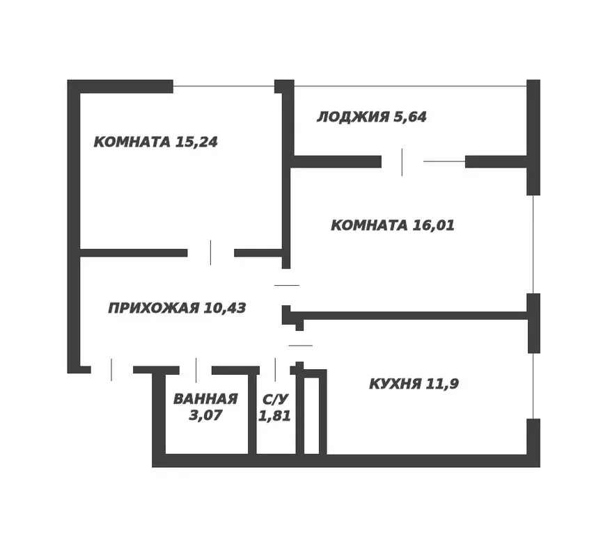 2-комнатная квартира: село Мирное, улица Крымской Весны, 5к3 (64.1 м) - Фото 0