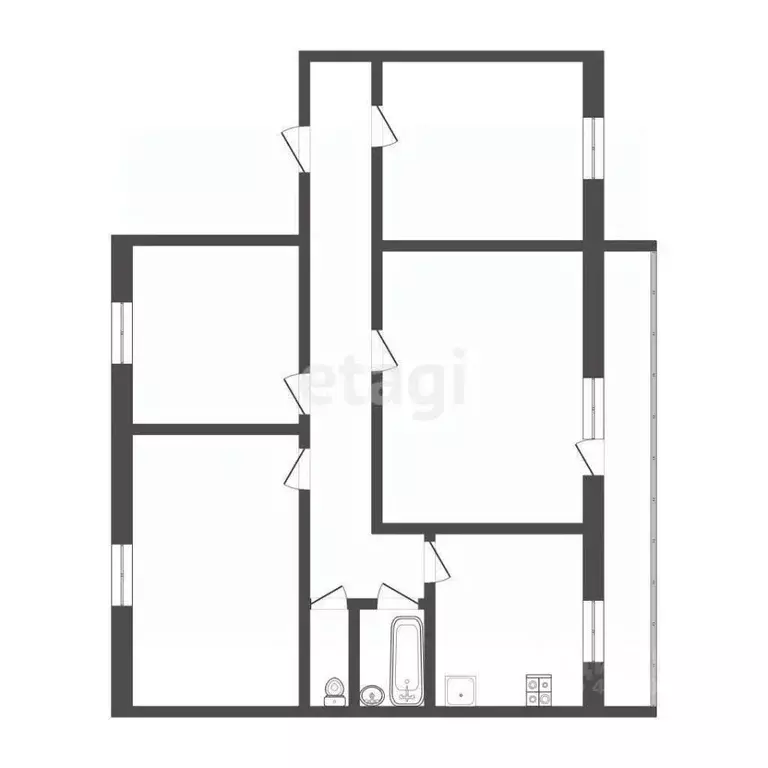 4-к кв. Смоленская область, Смоленск ул. Черняховского, 44 (80.0 м) - Фото 0