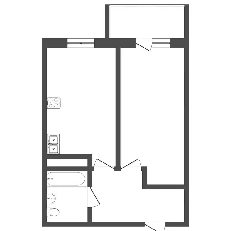 1-комнатная квартира: Тюмень, улица Тимофея Чаркова, 81к2 (34.7 м) - Фото 1
