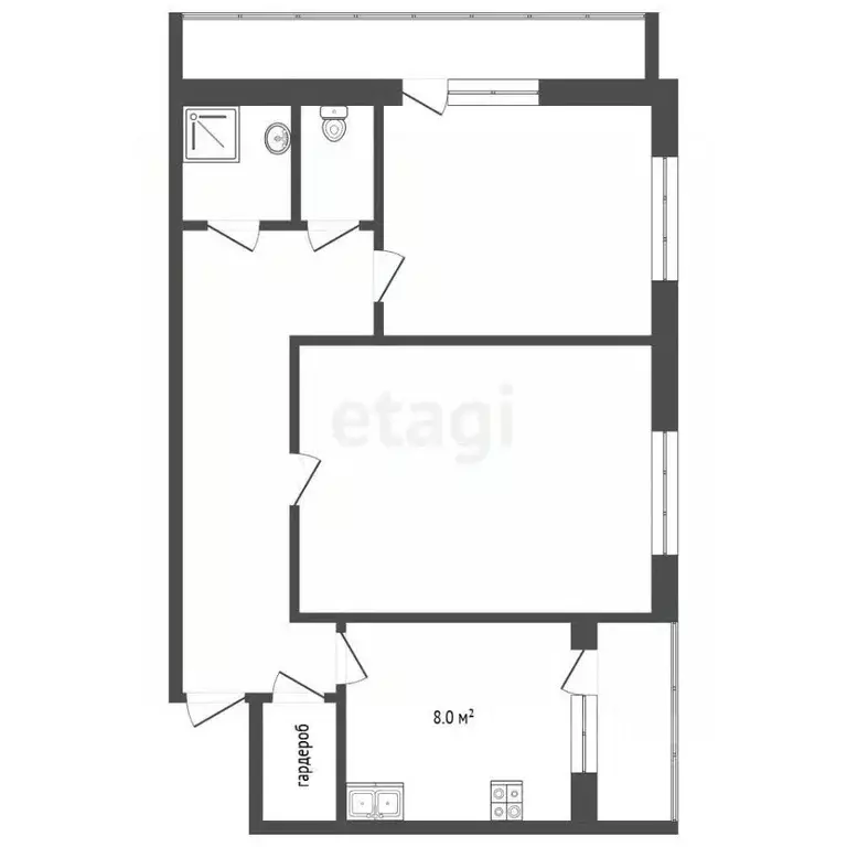 2-к кв. Московская область, Воскресенск Новлянский мкр, ул. Цесиса, 16 ... - Фото 2